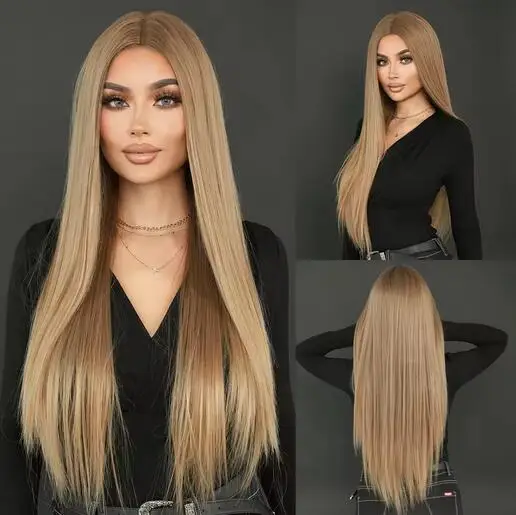 Long Straight Cold Blonde Wig For Women Mid Split Wig Daily Use Party High Density Synthetic Heat Resistant Synthetic Wigs
Long Straight Cold Blonde Wig For Women Mid Split Wig Daily Use Party High Density Synthetic Heat Resistant Synthetic Wigs