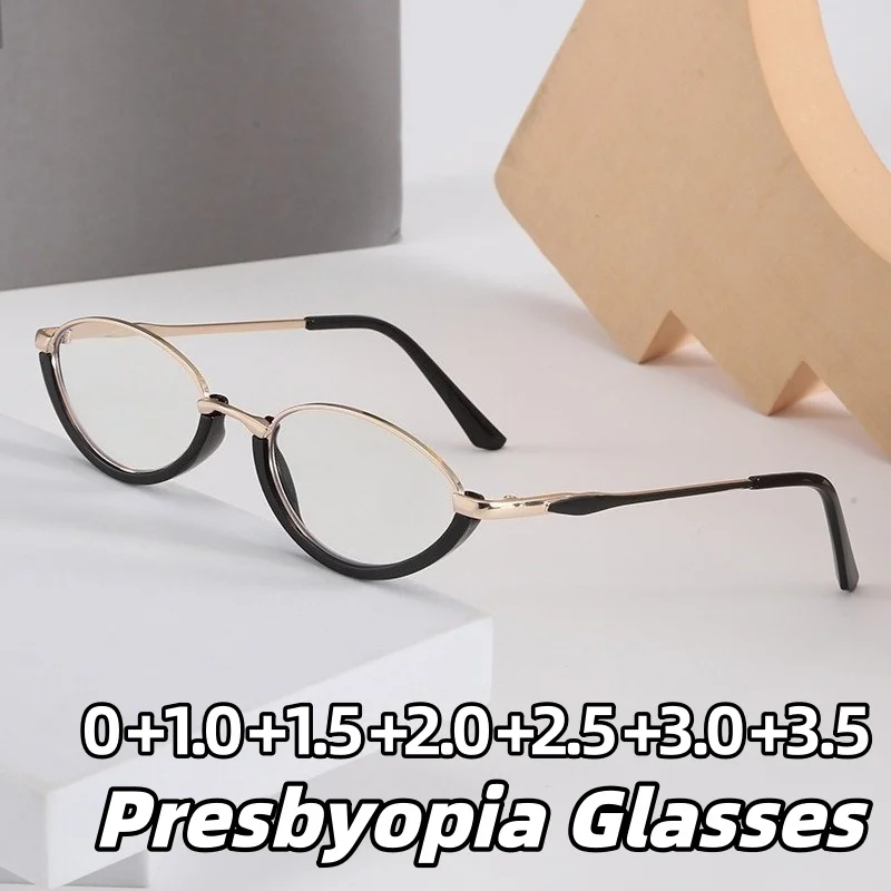 Stylish Metal-Frame Blue Light-Blocking Reading Glasses Women's INS Style Minimalist Ultra-Lightweight Presbyopia Eyeglasses
Stylish Metal-Frame Blue Light-Blocking Reading Glasses Women's INS Style Minimalist Ultra-Lightweight Presbyopia Eyeglasses