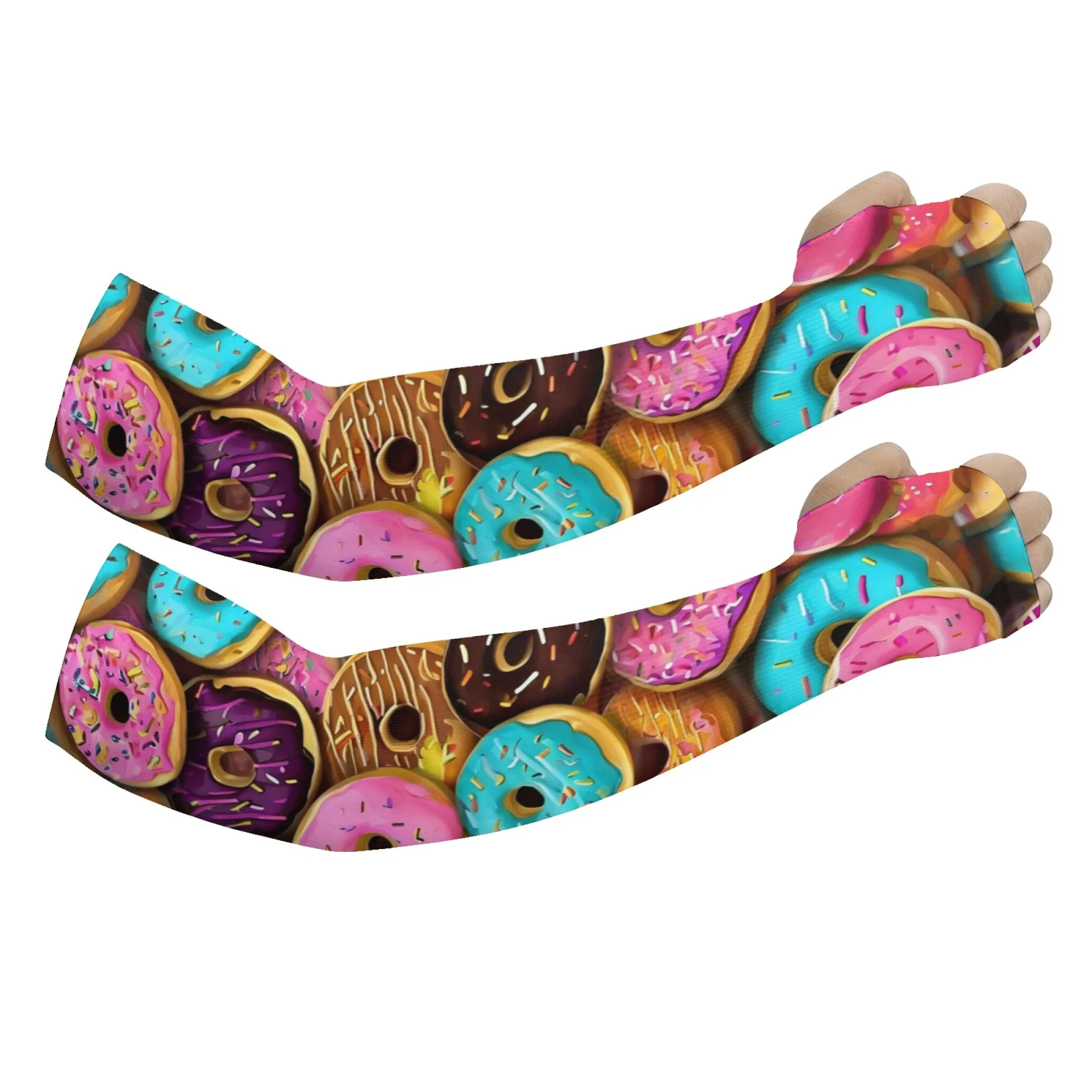Novel Donut-print Arm Sleeves Breathable Skin-friendly Comfortable Sleeves Fun Outdoor Cycling and Gardening Arm Sleeves
Novel Donut-print Arm Sleeves Breathable Skin-friendly Comfortable Sleeves Fun Outdoor Cycling and Gardening Arm Sleeves