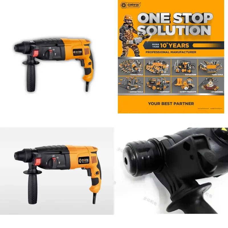 【CHIMU HOME】 850W 26mm Rotary Hammer Drill for Concrete and Masonry Drilling
【CHIMU HOME】 850W 26mm Rotary Hammer Drill for Concrete and Masonry Drilling