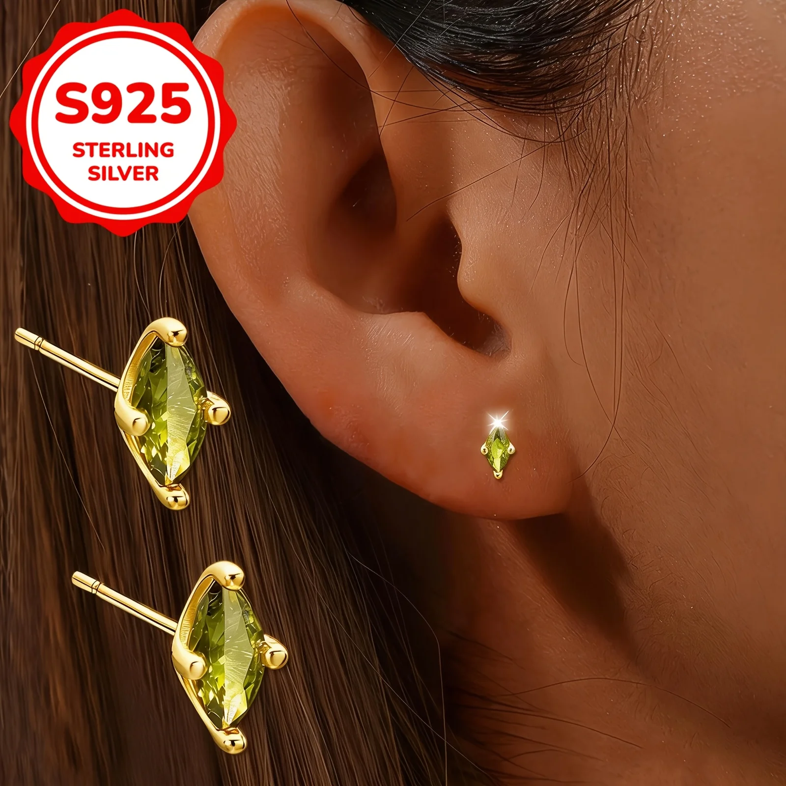 1 pair/piece, spring and summer silver simple retro horse eye stud earrings, inlaid with synthetic zircon, suitable for daily commuting, banquet parties, vacation parties, wedding season, back-to-school season, jewelry gifts to celebrate the holidays
1 pair/piece, spring and summer silver simple retro horse eye stud earrings, inlaid with synthetic zircon, suitable for daily commuting, banquet parties, vacation parties, wedding season, back-to-school season, jewelry gifts to celebrate the holidays