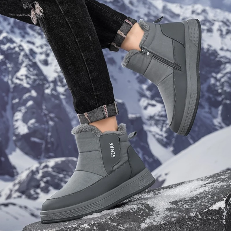 Men's Autumn and Winter Fleece Warm Flat Anti-slip Outdoor Large-sized Solid Color Multi-color Casual Snow Boots Are Available
Men's Autumn and Winter Fleece Warm Flat Anti-slip Outdoor Large-sized Solid Color Multi-color Casual Snow Boots Are Available