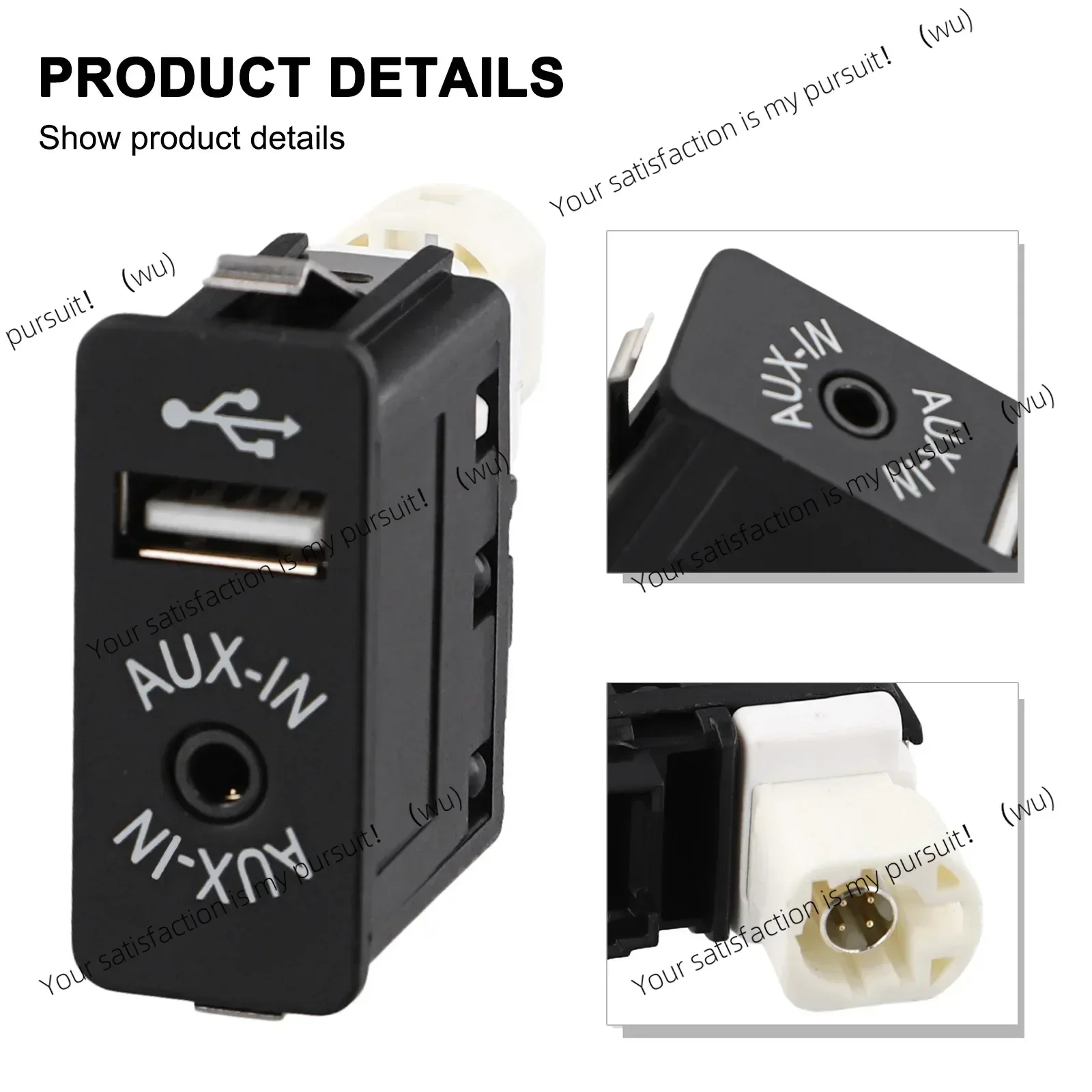 For BMW 1 Series E81 E87 E88 E82 E90 E91 E92 E93 E60 E61 Compact Car USB AUX Input Port Plug, Quick Installation
For BMW 1 Series E81 E87 E88 E82 E90 E91 E92 E93 E60 E61 Compact Car USB AUX Input Port Plug, Quick Installation