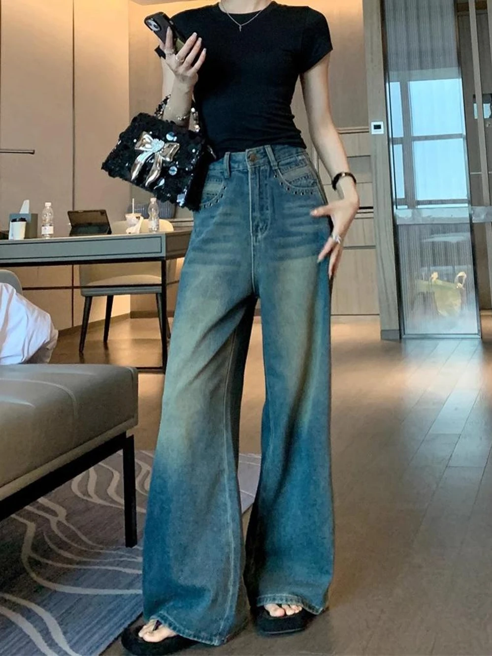 Women Grey Cargo Jeans Baggy Harajuku Denim Trouser Y2k Japanese 2000s Style Wide Leg Jean Pants Vintage Trashy Oversize Clothes
Women Grey Cargo Jeans Baggy Harajuku Denim Trouser Y2k Japanese 2000s Style Wide Leg Jean Pants Vintage Trashy Oversize Clothes