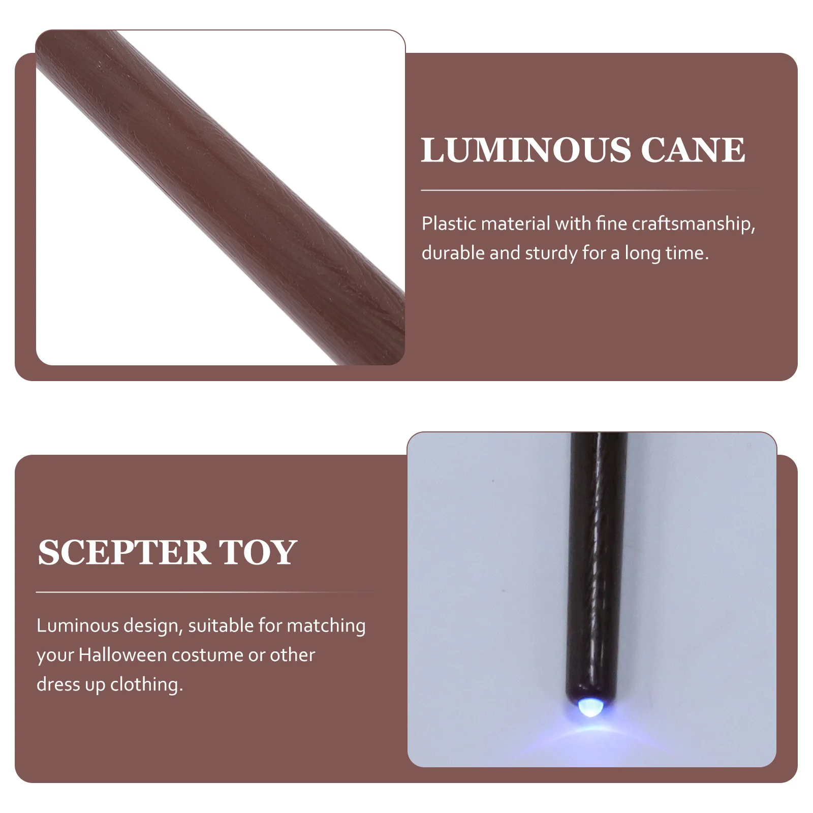 Luminous Halloween Scepter Plastic Costume Cane Durable Party Prop Adults Cosplay Role Playing Stage Supplies
Luminous Halloween Scepter Plastic Costume Cane Durable Party Prop Adults Cosplay Role Playing Stage Supplies