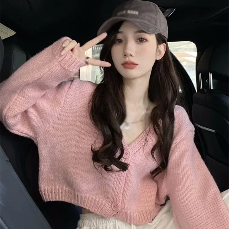 2023 Spring Autumn New Women Cardigan Sweater Knitted Cropped Korean Short Long Sleeve Crop Top V Neck Female Clothes
2023 Spring Autumn New Women Cardigan Sweater Knitted Cropped Korean Short Long Sleeve Crop Top V Neck Female Clothes