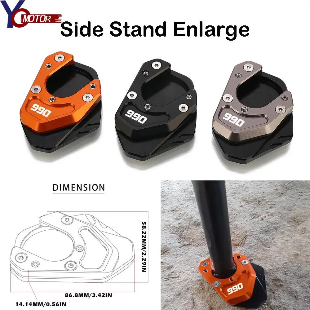 Motorcycle Accessories Side Stand Enlarge Aluminum Side Bracket Foot Pads For 990 Supermoto T / R 990 Adventure R RC125 RC 200
Motorcycle Accessories Side Stand Enlarge Aluminum Side Bracket Foot Pads For 990 Supermoto T / R 990 Adventure R RC125 RC 200
