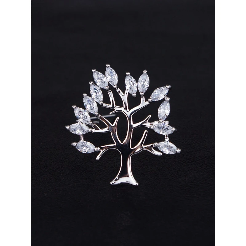 Fortune Tree Wishing Tree Brooch Plated Real Platinum Texture High-end Men's and Women's Suits and Accessories Simple Brooch Pin
Fortune Tree Wishing Tree Brooch Plated Real Platinum Texture High-end Men's and Women's Suits and Accessories Simple Brooch Pin