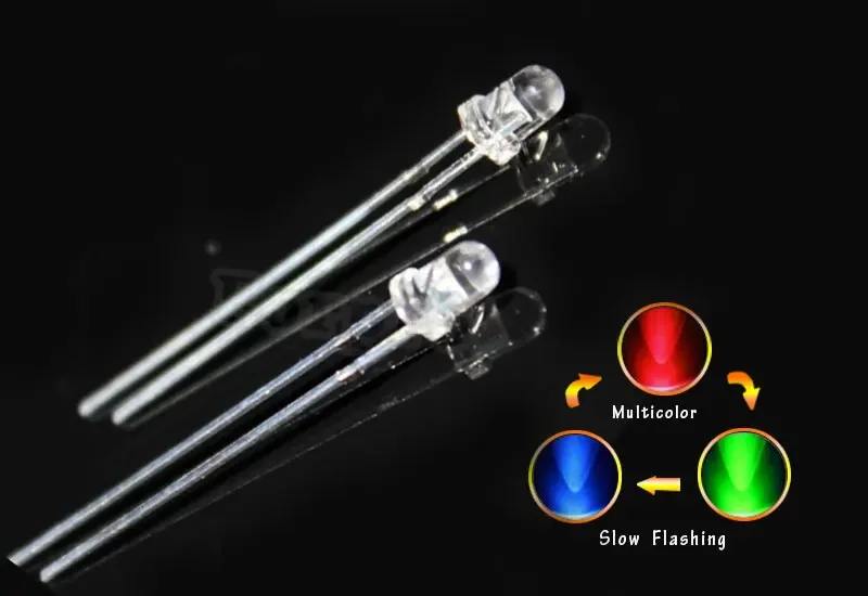 1000pcs/lot RGB led 3mm 5mm Round colorful flashing fast fast flashing Slow flash
1000pcs/lot RGB led 3mm 5mm Round colorful flashing fast fast flashing Slow flash