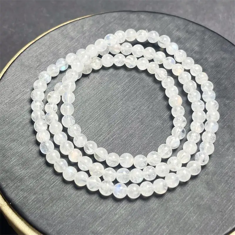 5MM Natural Moon Stone Tirple Circle Bracelet Gemstone Crystal Jewelry For Women Healing Reiki Bohemia Holiday Gift 1pcs
5MM Natural Moon Stone Tirple Circle Bracelet Gemstone Crystal Jewelry For Women Healing Reiki Bohemia Holiday Gift 1pcs