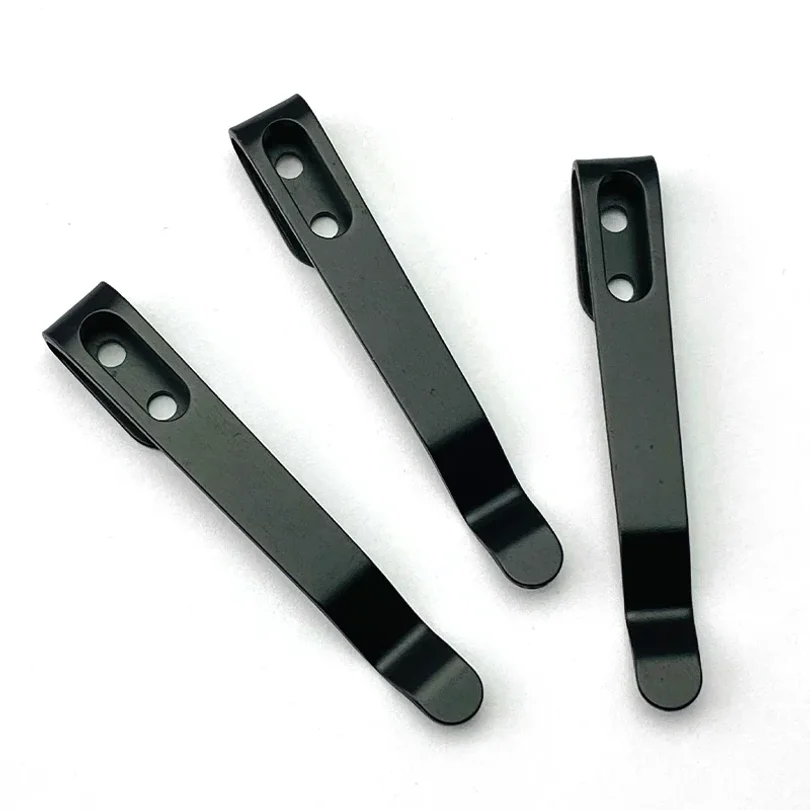 New Stainless Steel Back Clip for Pocket Knife Waist Clip Folding Knives Handle DIY Make Accessories Parts with 3pcs Screws
New Stainless Steel Back Clip for Pocket Knife Waist Clip Folding Knives Handle DIY Make Accessories Parts with 3pcs Screws