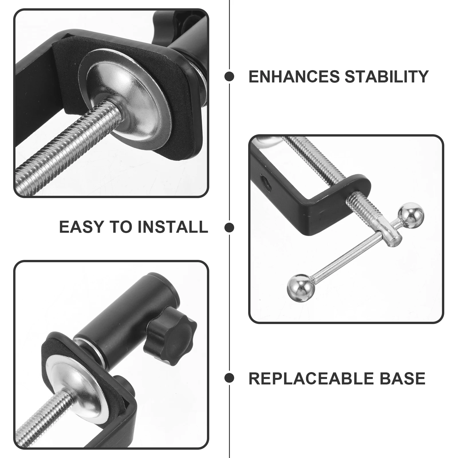 Adjustable Live Streaming Mic Stand Desk Clamp Arm Base Holder for Microphone Accessories Over Table Rod Stand C Clamp Desktop
Adjustable Live Streaming Mic Stand Desk Clamp Arm Base Holder for Microphone Accessories Over Table Rod Stand C Clamp Desktop