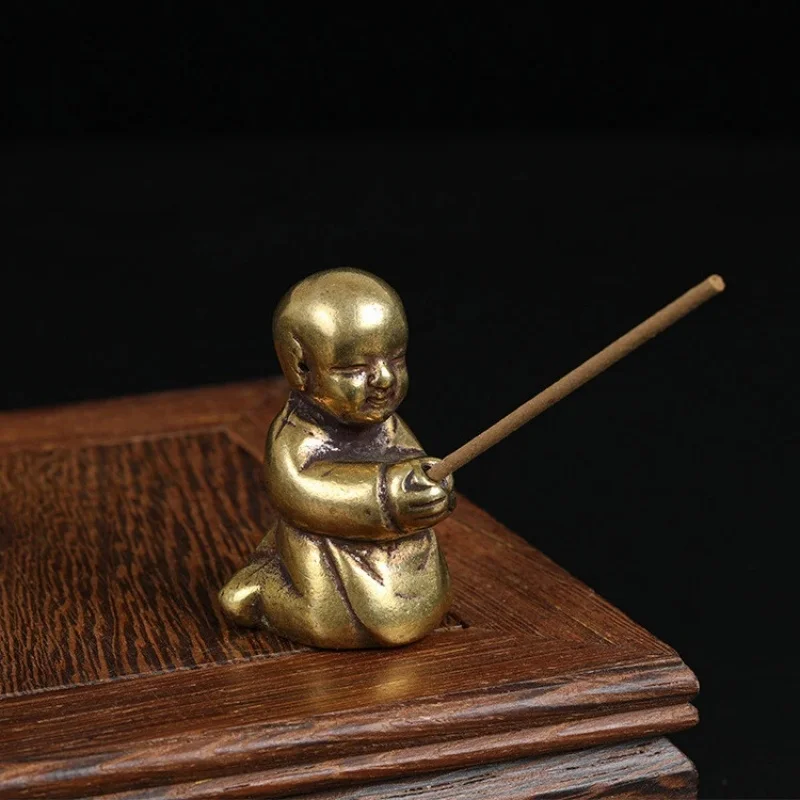 Antique Pure Copper Little Monk Ornaments Crafts Incense Sticks Incense Burner
Antique Pure Copper Little Monk Ornaments Crafts Incense Sticks Incense Burner