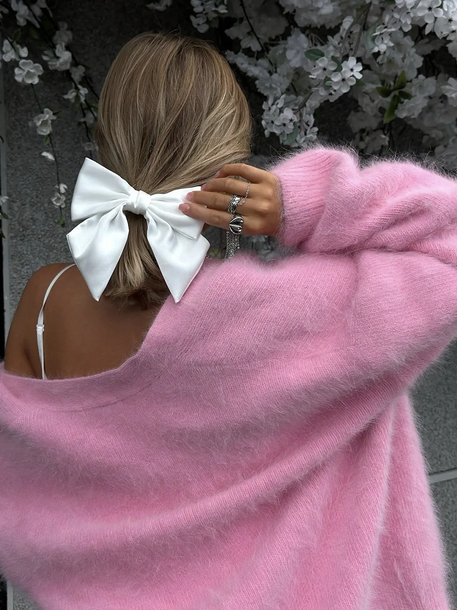 Lazy Style Faux Mink Fur Knitted Cardigan Autumn and Winter New Loose V-neck Casual Sweater for Women Clothes
Lazy Style Faux Mink Fur Knitted Cardigan Autumn and Winter New Loose V-neck Casual Sweater for Women Clothes