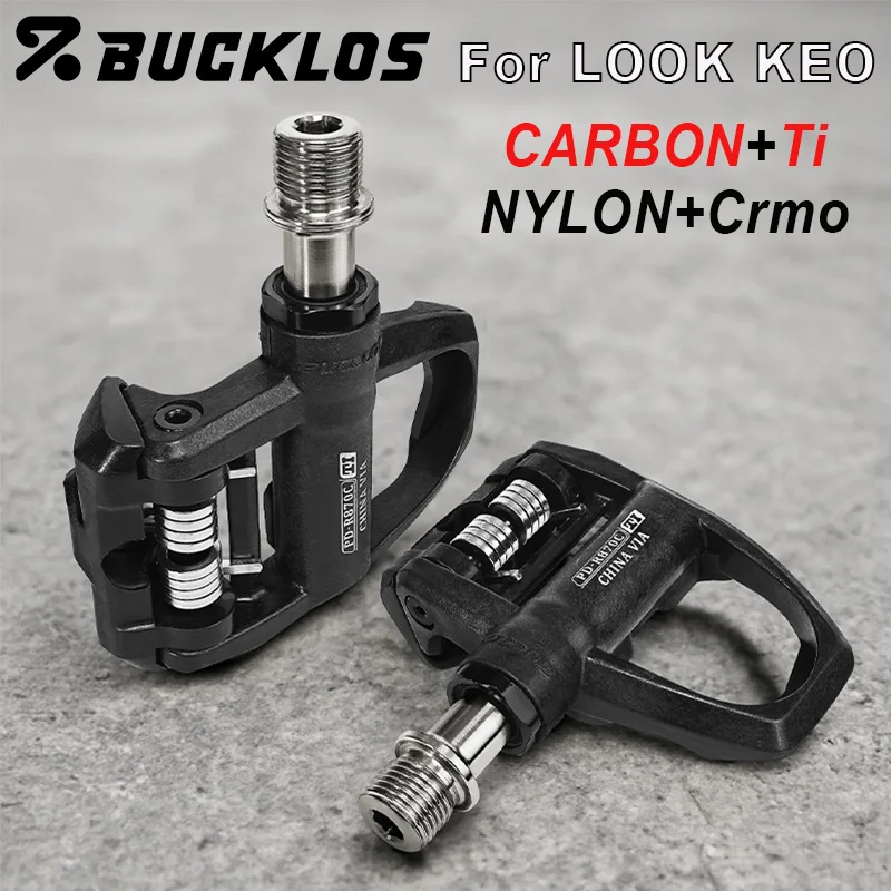 BUCKLOS Road Bike Pedals for Look Keo Self-locking Professional Bicycle Pedal with Cleats Carbon/Nylon Bike Pedal Cycling Parts
BUCKLOS Road Bike Pedals for Look Keo Self-locking Professional Bicycle Pedal with Cleats Carbon/Nylon Bike Pedal Cycling Parts