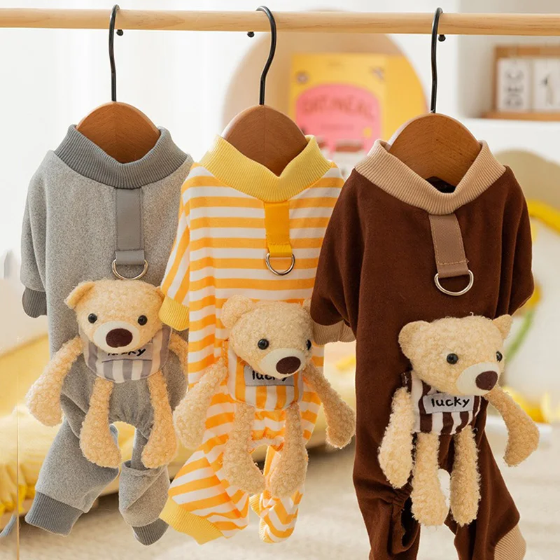 Winter Pocket Bear Four-legged Clothes Small and Medium-Sized Dogs Warm One-piece Clothes Bichon Frise Teddy Home Pajamas
Winter Pocket Bear Four-legged Clothes Small and Medium-Sized Dogs Warm One-piece Clothes Bichon Frise Teddy Home Pajamas
