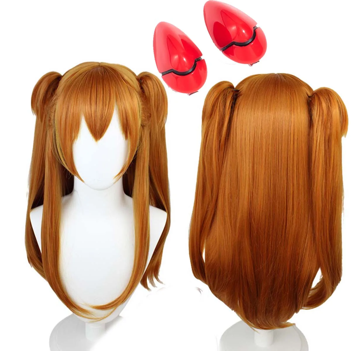 Женщины Асука Лэнгли Сорю хвостики прямые каштановые волосы парик
Женщины Асука Лэнгли Сорю хвостики прямые каштановые волосы парик