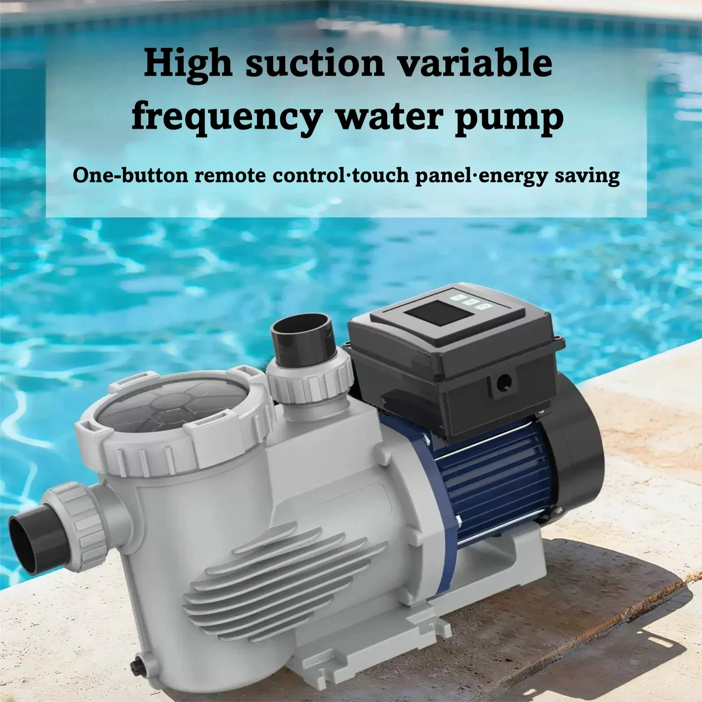 Frequency Conversion Five-speed Flow Regulation Pond Sauna Swimming Pool Self-priming Filter Water Pump
Frequency Conversion Five-speed Flow Regulation Pond Sauna Swimming Pool Self-priming Filter Water Pump