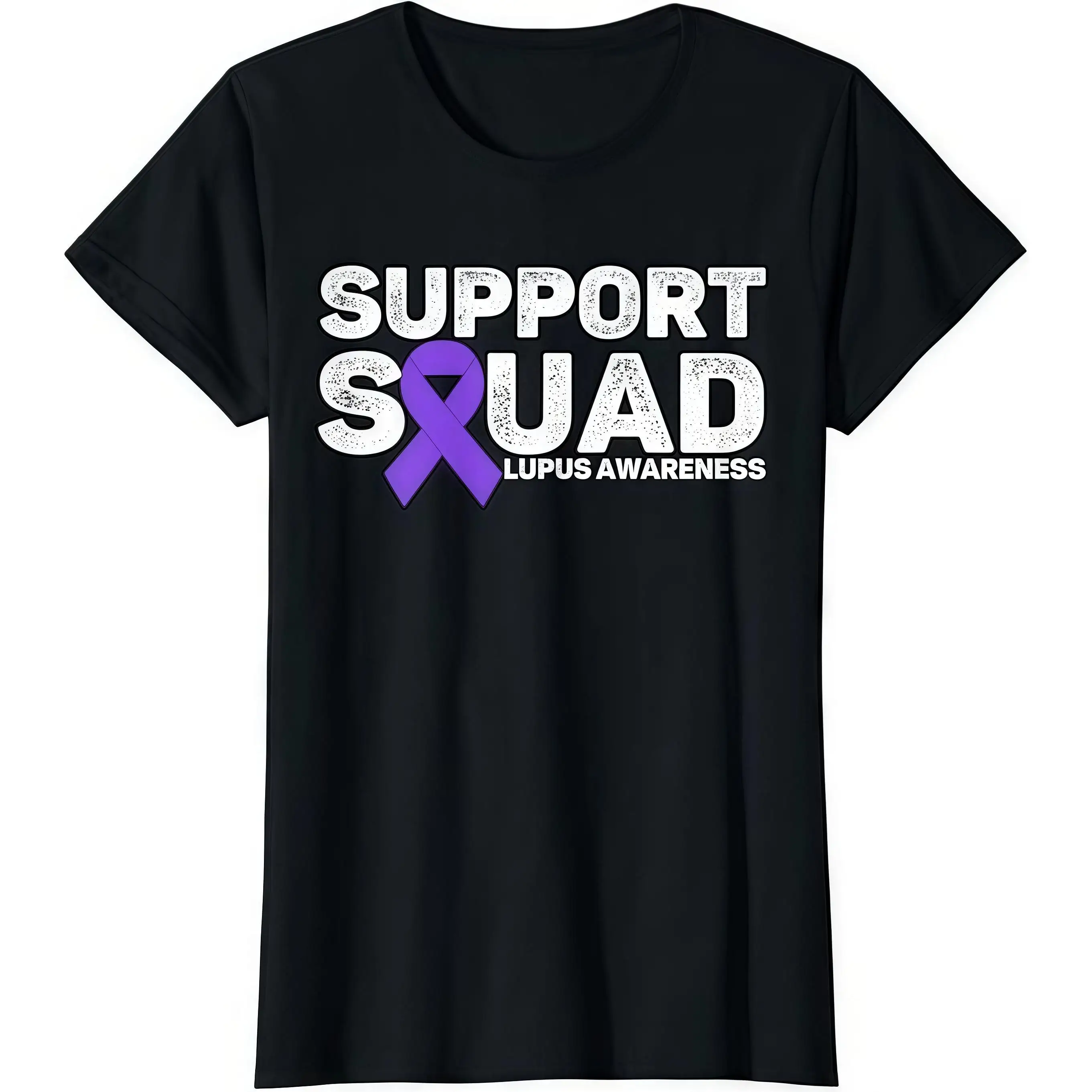Women's Lupus Awareness T-Shirt Purple Ribbon Support Squad Tee Lupus Warrior Survivor Gift Advocacy Top
Women's Lupus Awareness T-Shirt Purple Ribbon Support Squad Tee Lupus Warrior Survivor Gift Advocacy Top