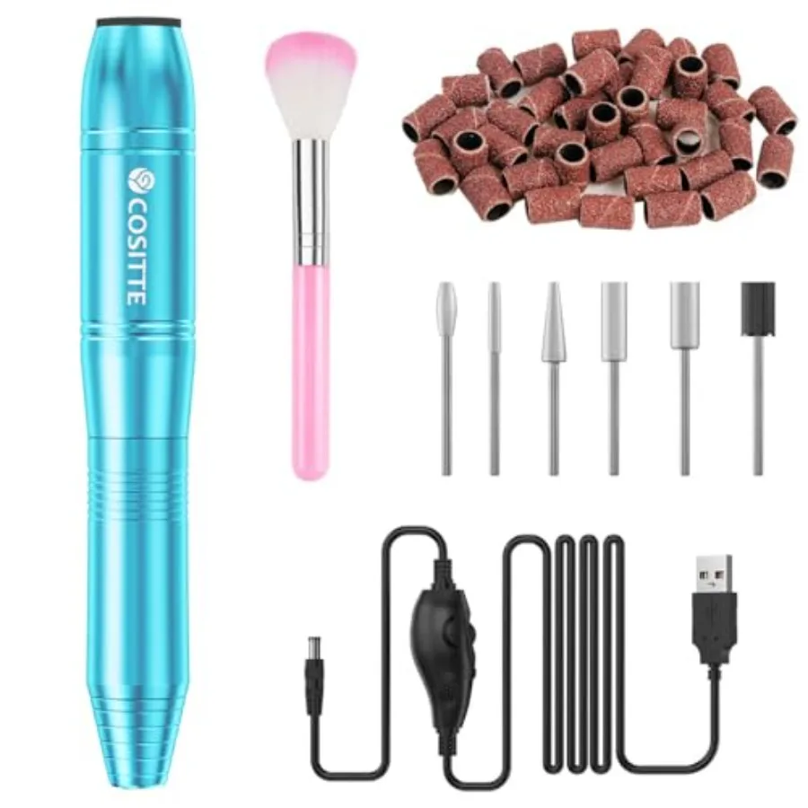 Electric Nail Drill, USB Electric Nail Drill Machine for Acrylic Nail Kit, Portable Electric Nail File Polishing Tool Manicure
Electric Nail Drill, USB Electric Nail Drill Machine for Acrylic Nail Kit, Portable Electric Nail File Polishing Tool Manicure