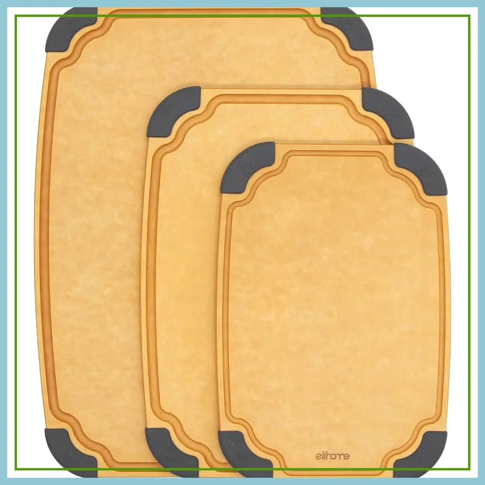3-in-1 Cutting Board Set, Knife Friendly, Dishwasher Safe, Juice Groove, Reversible, Non-Porous, Eco-Friendly, Set of 3
3-in-1 Cutting Board Set, Knife Friendly, Dishwasher Safe, Juice Groove, Reversible, Non-Porous, Eco-Friendly, Set of 3