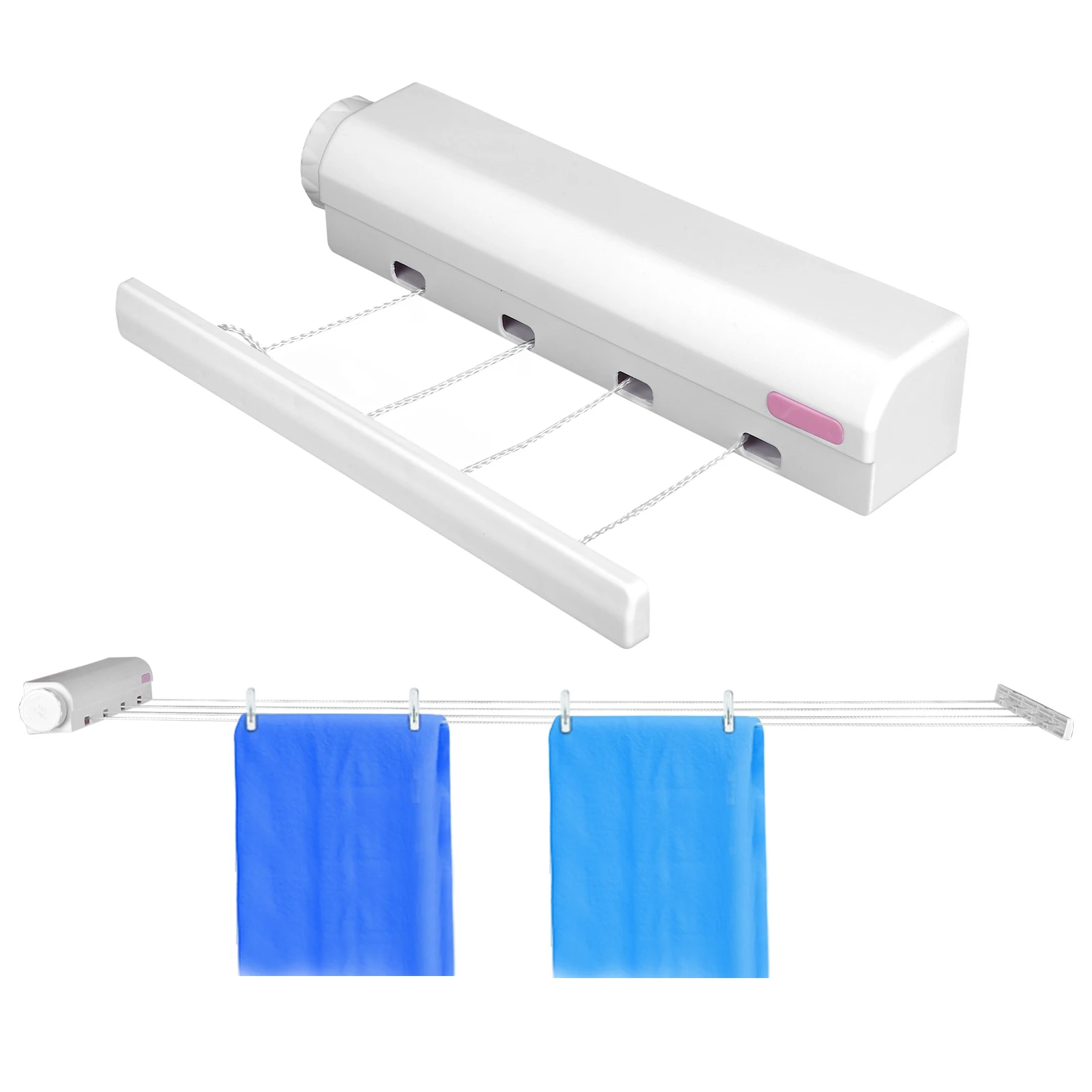 For Indoor And Outdoor Supplies Telescopic Retractable Clothes Drying Rope Hanger Rack
For Indoor And Outdoor Supplies Telescopic Retractable Clothes Drying Rope Hanger Rack