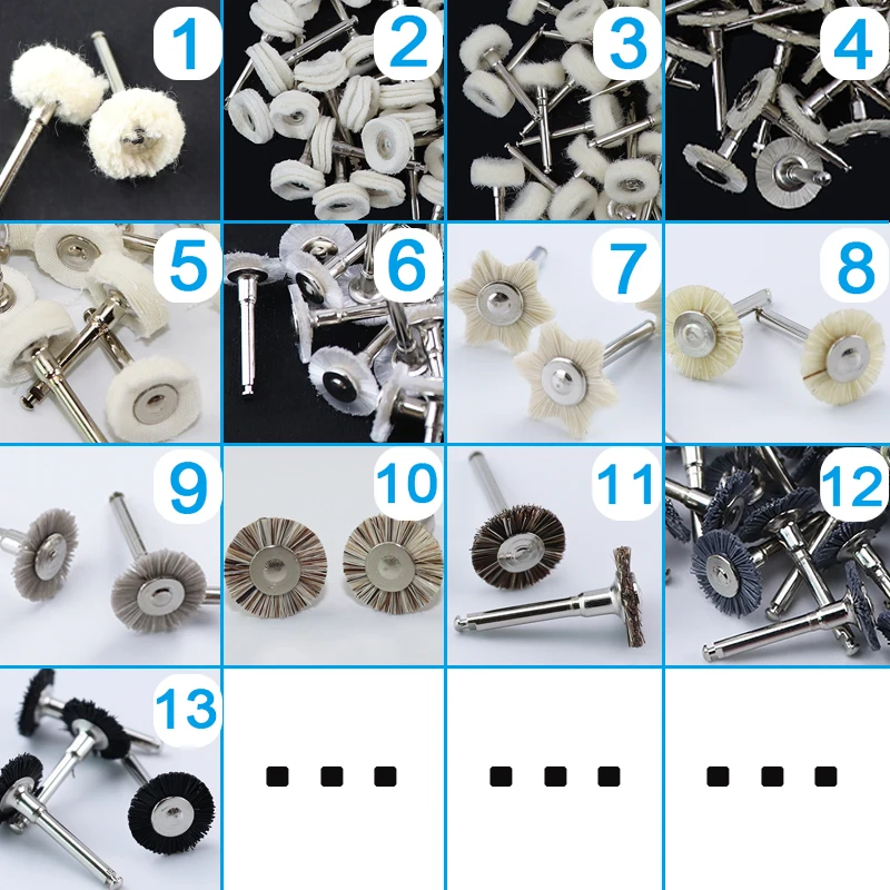 Dental Polishing Brush Wool Felt Cotton Wheel Teeth Polisher Prophy Brushes Grinding Rotary Tools For Low Speed Handpiece
Dental Polishing Brush Wool Felt Cotton Wheel Teeth Polisher Prophy Brushes Grinding Rotary Tools For Low Speed Handpiece