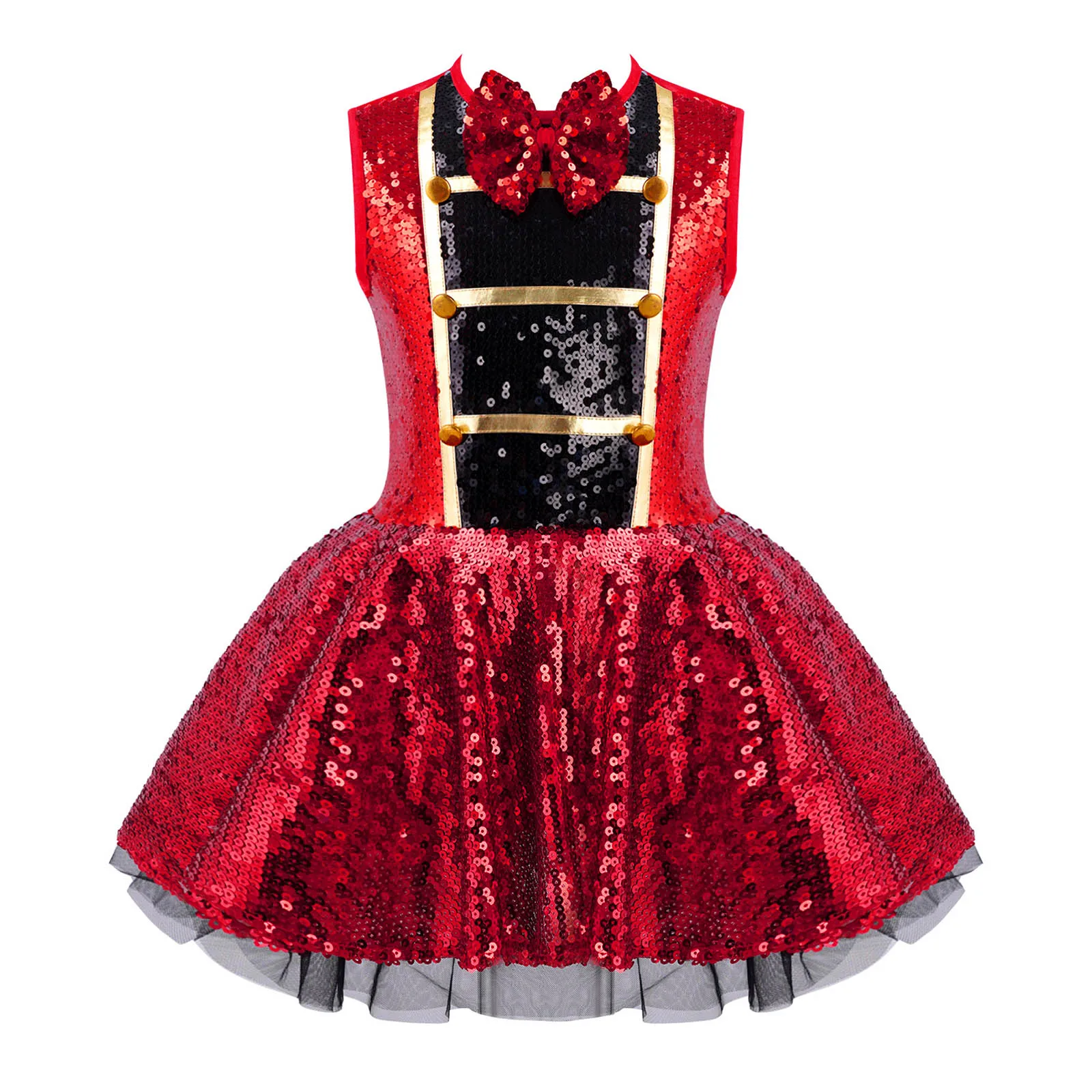 Children Girls Ballet Tutu Circus Ringmaster Costumes Shiny Sequins Leotard Dress +Feather Hat Halloween Carnival Party Dress Up
Children Girls Ballet Tutu Circus Ringmaster Costumes Shiny Sequins Leotard Dress +Feather Hat Halloween Carnival Party Dress Up