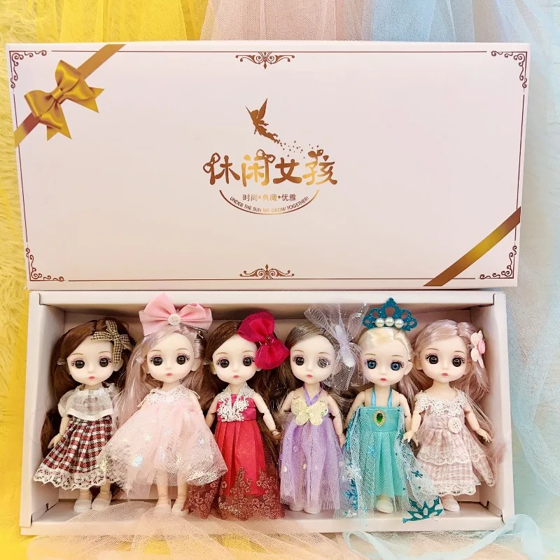 Doll Princess mini 17 cm set dream childlike innocence birthday gift children's and girls' toys small gifts (without gift box)
Doll Princess mini 17 cm set dream childlike innocence birthday gift children's and girls' toys small gifts (without gift box)
