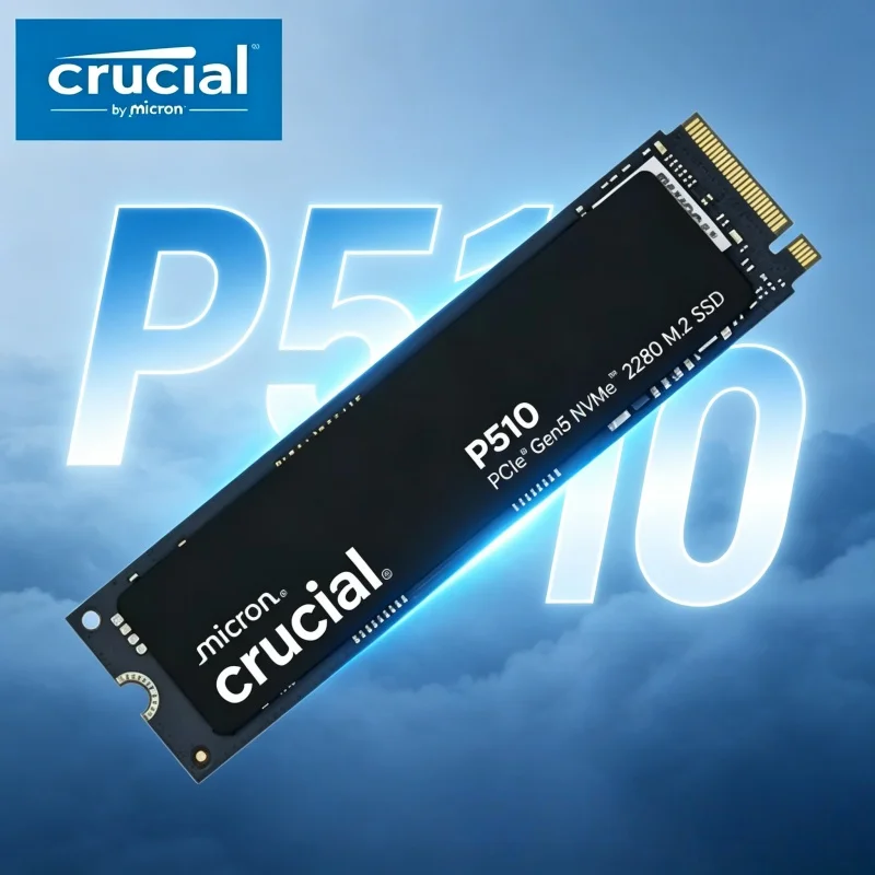 PCIe5 Flagship Crucial P510 M.2 2280 NVMe SSD 1TB 2TB 3D NAND Ultra Speed Solid Disk for Desktop Gaming Notebook
PCIe5 Flagship Crucial P510 M.2 2280 NVMe SSD 1TB 2TB 3D NAND Ultra Speed Solid Disk for Desktop Gaming Notebook