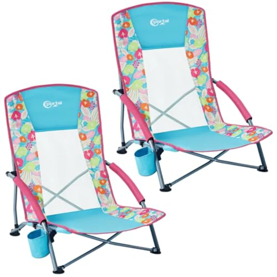 Beach Chairs for Camping Low Lightweight Portable Chair with Cup Holder Mesh Back Carry Bag for Outdoor Sand Lawn Travel Picnic
Beach Chairs for Camping Low Lightweight Portable Chair with Cup Holder Mesh Back Carry Bag for Outdoor Sand Lawn Travel Picnic