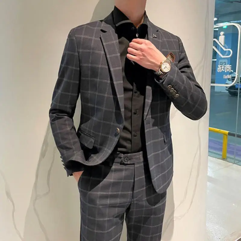 Selected Men's Regular Slim-Fit Blazer 100% Linen Business Casual Plaid Jacket High Quality Soft Fit Business Casual Plaid Suit
Selected Men's Regular Slim-Fit Blazer 100% Linen Business Casual Plaid Jacket High Quality Soft Fit Business Casual Plaid Suit