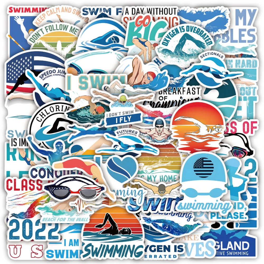 10/30/50pcs Cartoon Summer Sports Swimming Stickers Funny Graffiti Decals Laptop Helmet Notebook Phone Cool Sticker Decoration
10/30/50pcs Cartoon Summer Sports Swimming Stickers Funny Graffiti Decals Laptop Helmet Notebook Phone Cool Sticker Decoration
