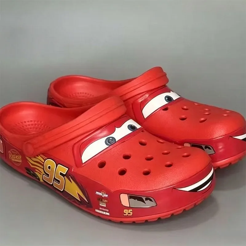 Lightning Mcqueen Outdoor Beach Holey Shoes Cartoon Slippers Men Sandals Casual Ankle-Wrap Eva Car Flip Flops Shoes Holiday Gift
Lightning Mcqueen Outdoor Beach Holey Shoes Cartoon Slippers Men Sandals Casual Ankle-Wrap Eva Car Flip Flops Shoes Holiday Gift