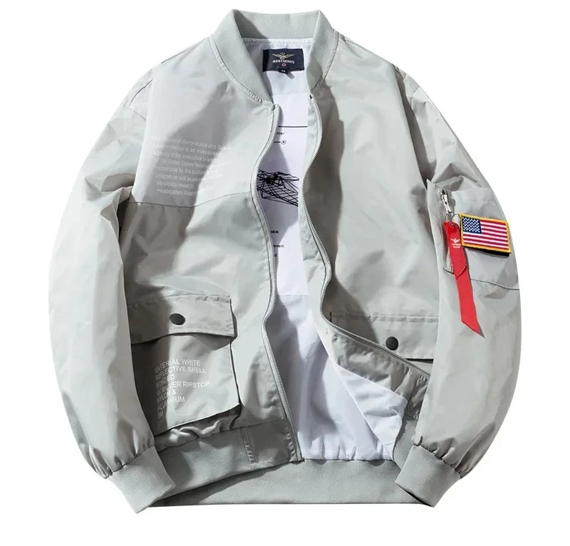 Men's Military Pilot Jacket Men Army Bomber Coat Double Sided Wearable Windbreaker Motorcycle Zipper Jacket Badge Embroidery
Men's Military Pilot Jacket Men Army Bomber Coat Double Sided Wearable Windbreaker Motorcycle Zipper Jacket Badge Embroidery