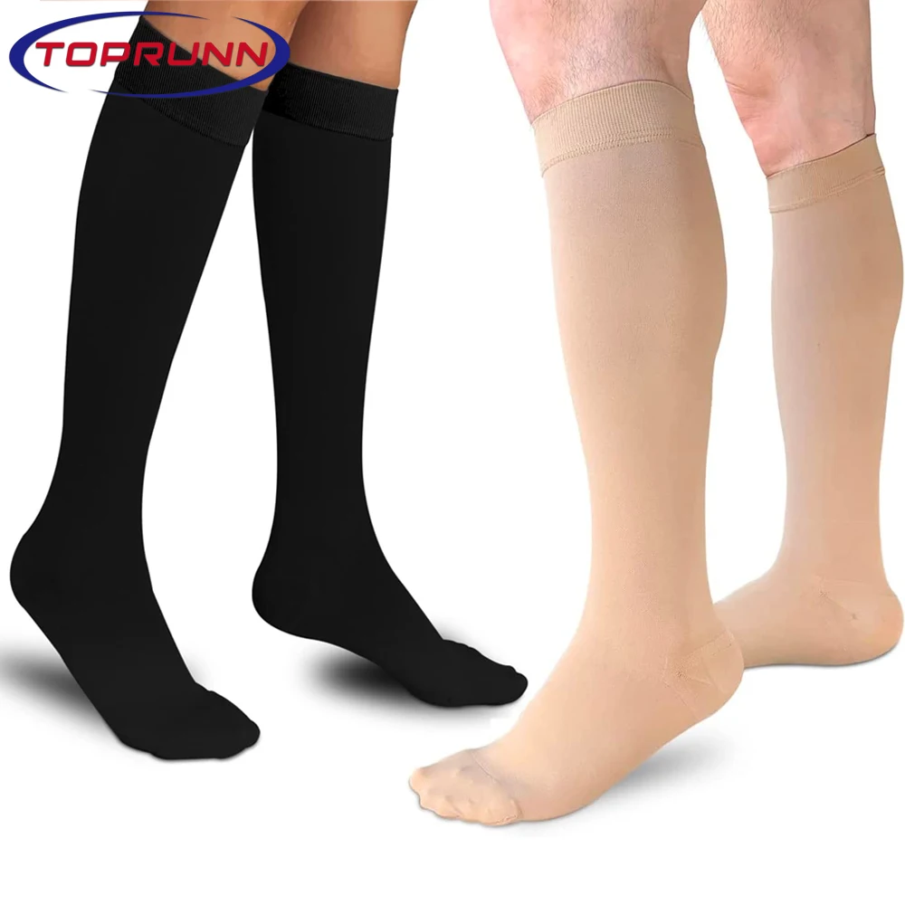 2Pcs/Pair Closed Toe Knee High Calf Compression Socks for Women & Men,Firm 20-30 mmHg Graduated Support for Varicose Veins,Edema
2Pcs/Pair Closed Toe Knee High Calf Compression Socks for Women & Men,Firm 20-30 mmHg Graduated Support for Varicose Veins,Edema
