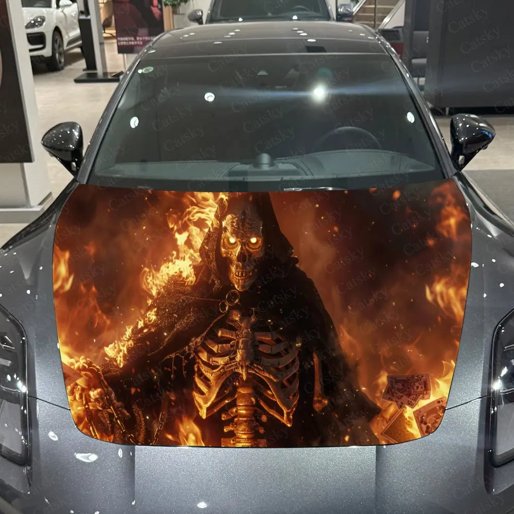 Bold Fiery Reaper Car Hood Stickers - Self-Adhesive, Waterproof and Durable Vinyl Wrap, Decorate And Protect Your Car - The Gift
Bold Fiery Reaper Car Hood Stickers - Self-Adhesive, Waterproof and Durable Vinyl Wrap, Decorate And Protect Your Car - The Gift
