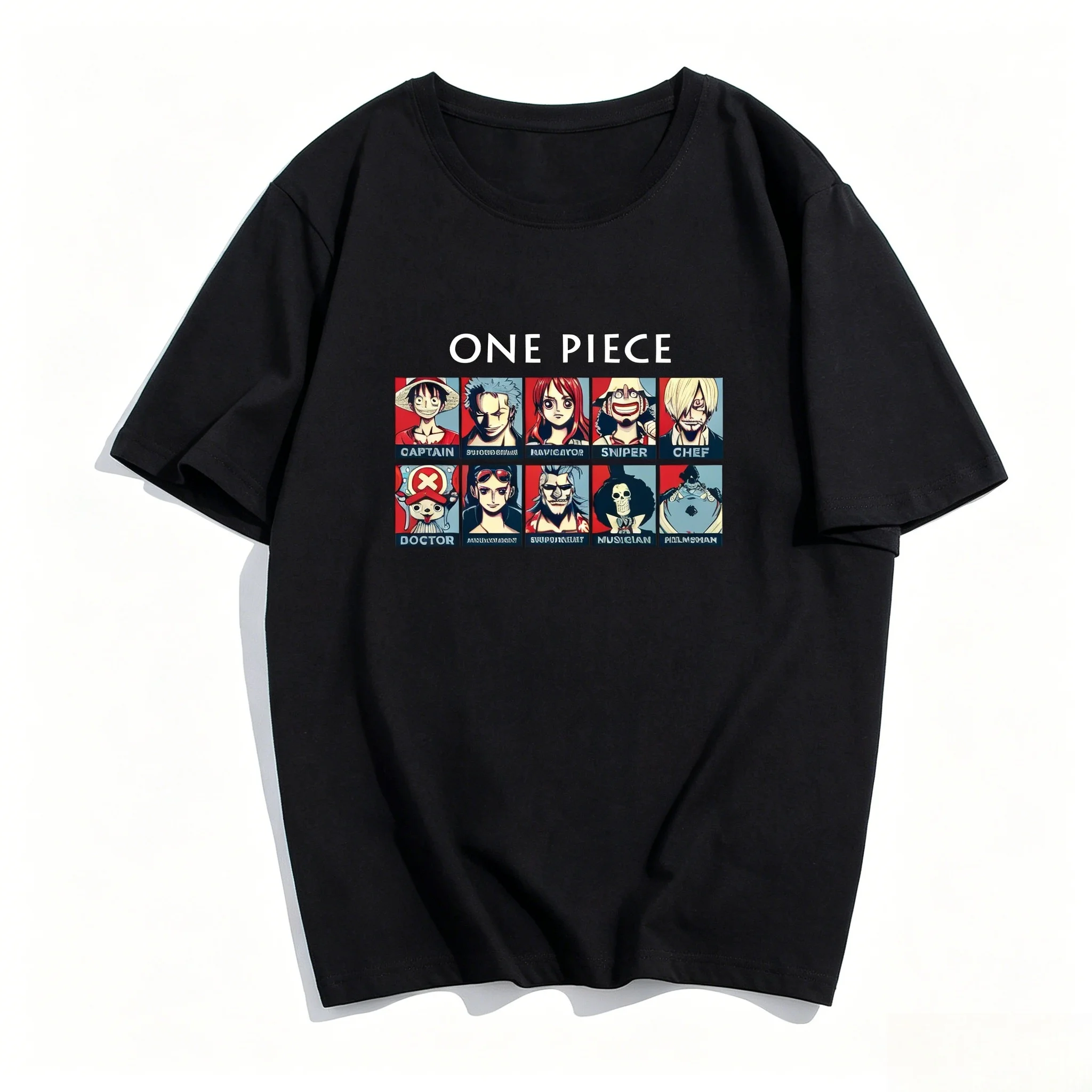 Top Quality One Piece T Shirt Straw Hat Crew Luffy Zoro Nami Sanji Chopper Harajuku Anime Tee Unisex Summer Streetwear Tops
Top Quality One Piece T Shirt Straw Hat Crew Luffy Zoro Nami Sanji Chopper Harajuku Anime Tee Unisex Summer Streetwear Tops