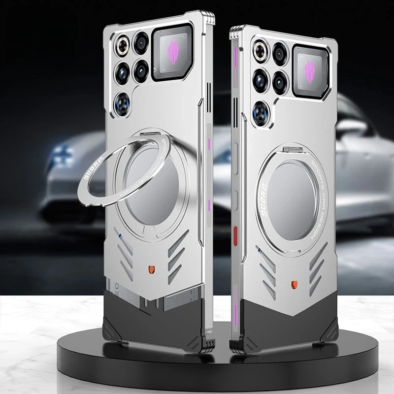 360° Bracket Metal Aluminum Alloy Phone Case for ZTE Nubia RedMagic 11 Pro+ 10pro 9s Pro Plus Car Magnetic Hard Cooling Cover
360° Bracket Metal Aluminum Alloy Phone Case for ZTE Nubia RedMagic 11 Pro+ 10pro 9s Pro Plus Car Magnetic Hard Cooling Cover