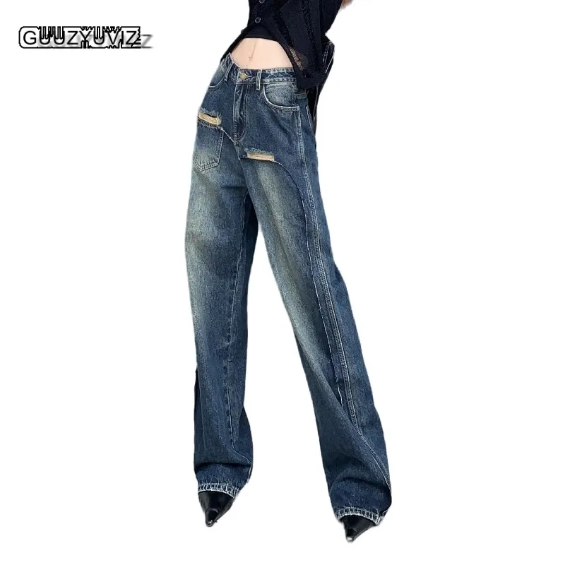 GUUZYUVIZ Wide Leg Jeans Woman 2023 Autumn Winter Baggy Vintage Blue Streetwear Denim Pants Y2k Korean Fashion Female Harajuku
GUUZYUVIZ Wide Leg Jeans Woman 2023 Autumn Winter Baggy Vintage Blue Streetwear Denim Pants Y2k Korean Fashion Female Harajuku