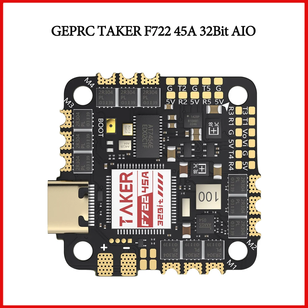GEPRC TAKER F722 45A 32Bit AIO FC with Betaflight OSD w/ AT7456E Chip 2~6S LiPo for RC FPV Fixed-Wing Drone Multirotor
GEPRC TAKER F722 45A 32Bit AIO FC with Betaflight OSD w/ AT7456E Chip 2~6S LiPo for RC FPV Fixed-Wing Drone Multirotor