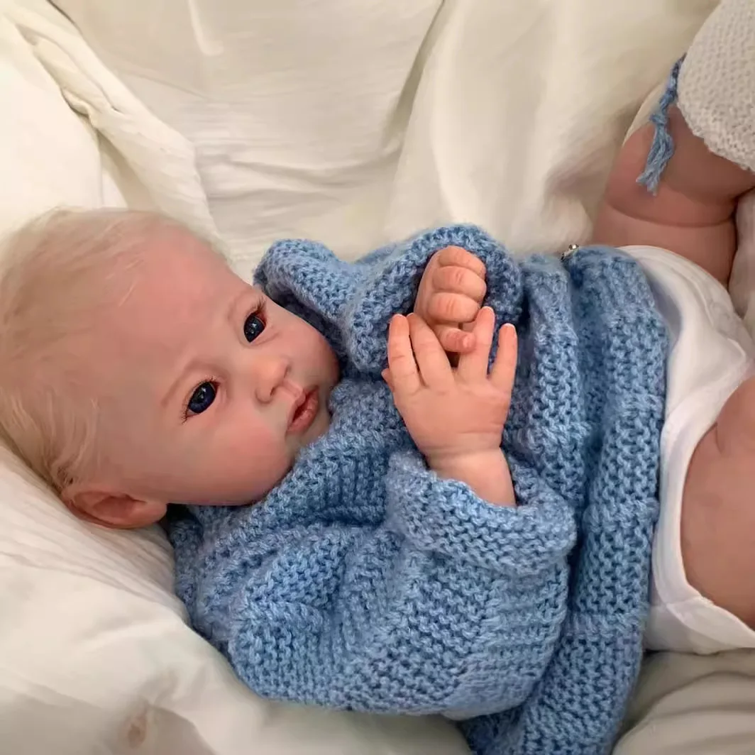 50CM Reborn Baby Doll Raven Mixed Silicone Vinyl Cloth Body Doll Finished 3D Painted Skin Veins Art Collection Doll Gift
50CM Reborn Baby Doll Raven Mixed Silicone Vinyl Cloth Body Doll Finished 3D Painted Skin Veins Art Collection Doll Gift