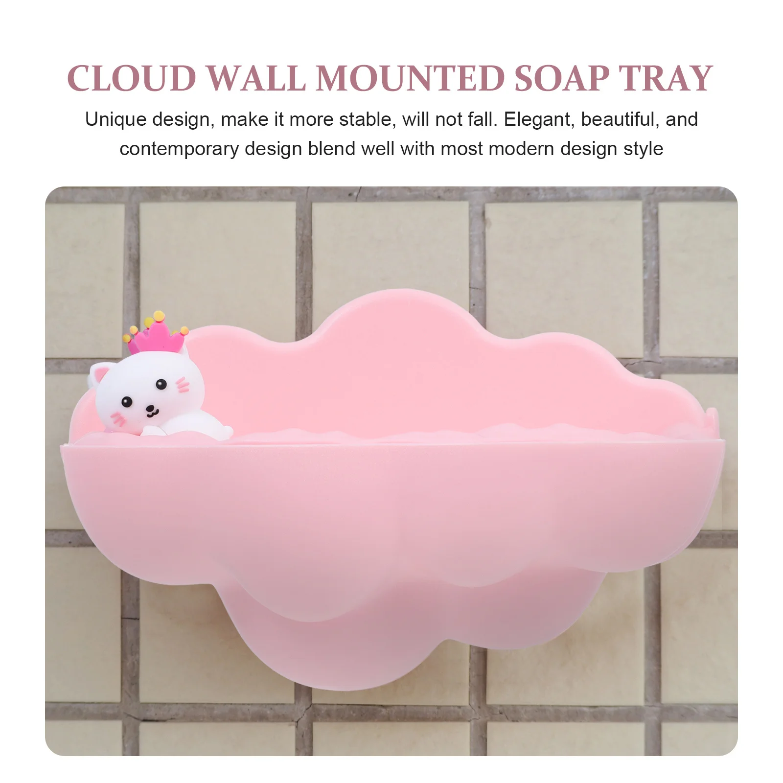 Wall Hanging Cloud-Shaped Soap Holder Premium Material Practical Elegant Design Stable Bathroom Kitchen Shower Room
Wall Hanging Cloud-Shaped Soap Holder Premium Material Practical Elegant Design Stable Bathroom Kitchen Shower Room