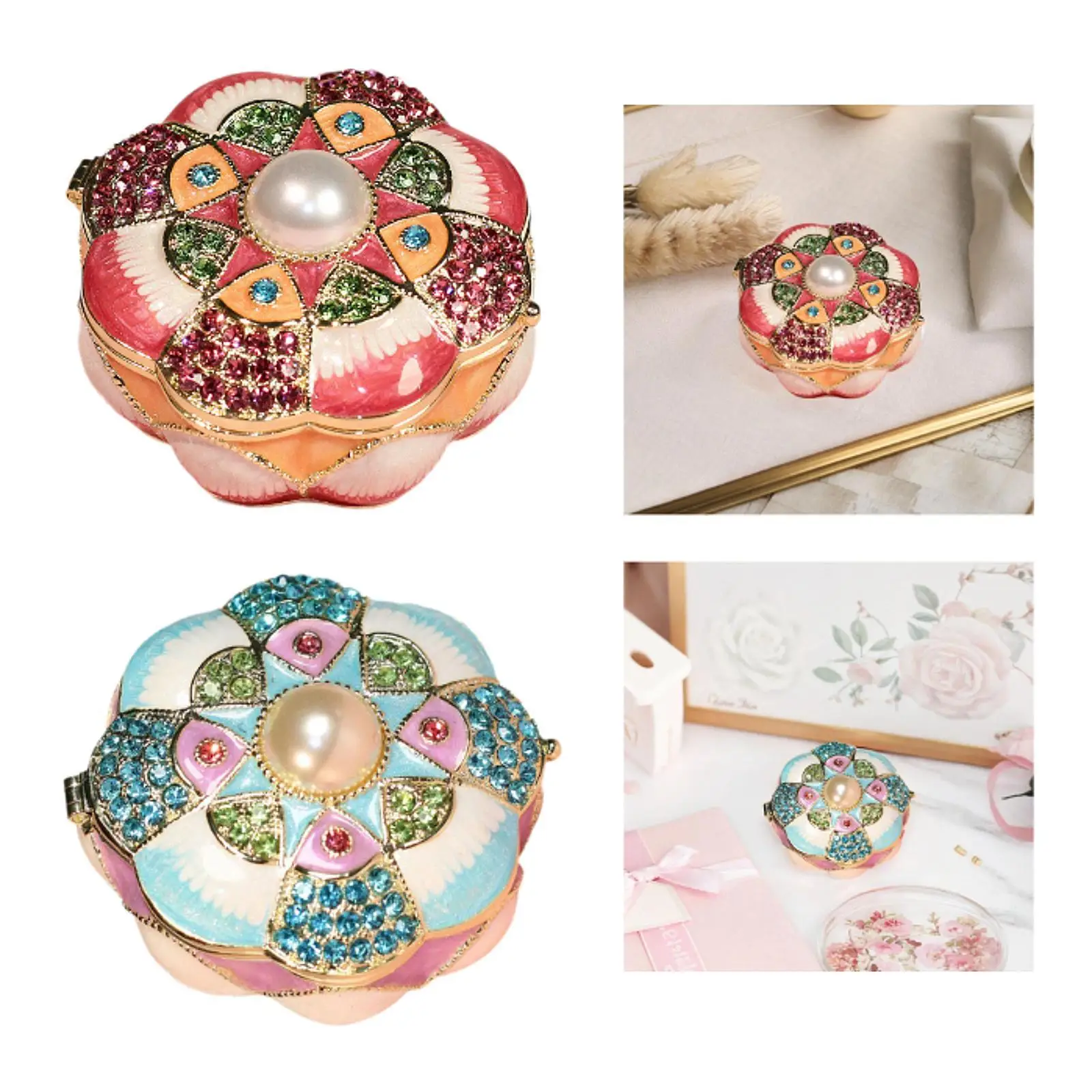 Enamel Trinket Box Jewelry Box Decor for Women Gift, Creative, Trinket Holder Case Jewelry Organizer for Charms Earrings
Enamel Trinket Box Jewelry Box Decor for Women Gift, Creative, Trinket Holder Case Jewelry Organizer for Charms Earrings