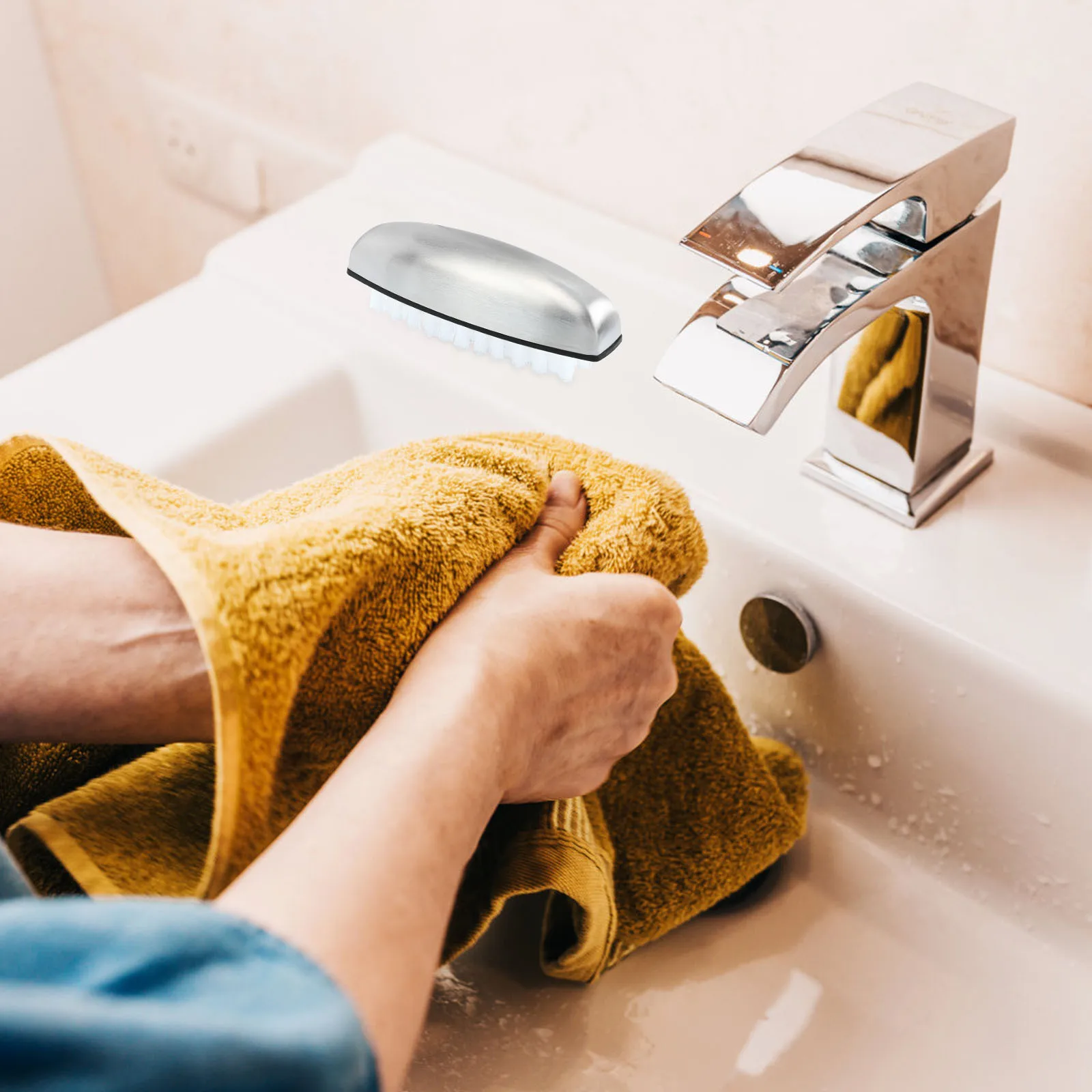 Nail Cleaning Brush Stainless Steel Manicure Scrubber Flexible Bristles For Hands Kitchen Bathroom Garlic Odor Removal
Nail Cleaning Brush Stainless Steel Manicure Scrubber Flexible Bristles For Hands Kitchen Bathroom Garlic Odor Removal