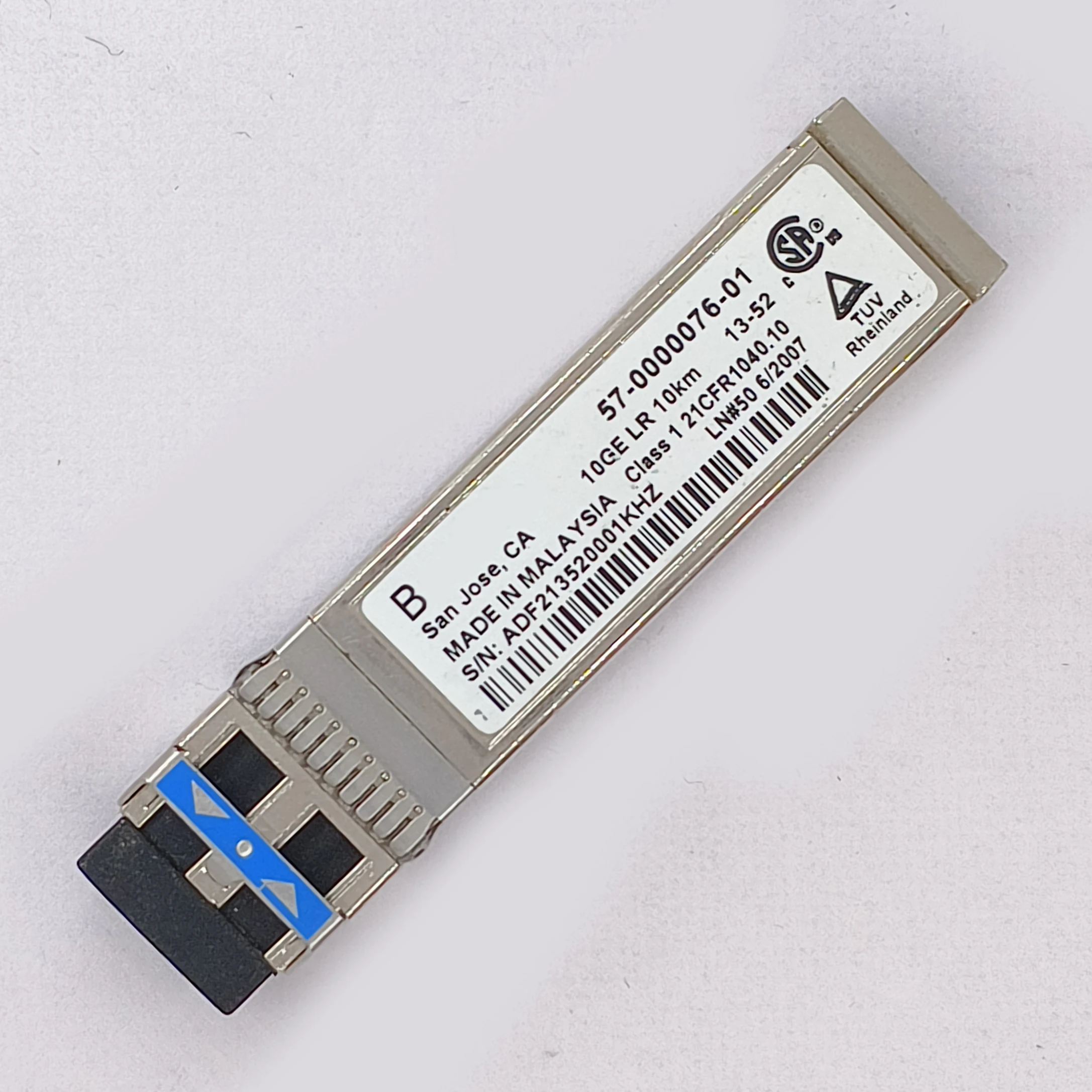Genuine For Brocade 57-0000076-01 XBR-000182 XBR-000183 10GE LR 10KM 1310nm SMF LC Refurbished Optical Module
Genuine For Brocade 57-0000076-01 XBR-000182 XBR-000183 10GE LR 10KM 1310nm SMF LC Refurbished Optical Module