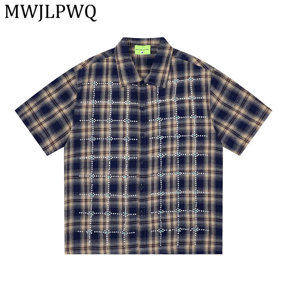 MWJLPWQ Plaid Trendy Design Short-Sleeve Shirt For Men American Rhinestone Decoration Loose Casual Tops New 2026 Summer 15246
MWJLPWQ Plaid Trendy Design Short-Sleeve Shirt For Men American Rhinestone Decoration Loose Casual Tops New 2026 Summer 15246