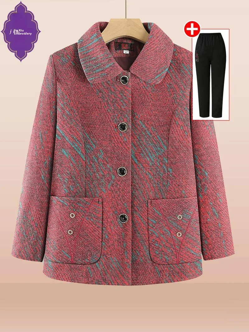 Loose Women's Autumn Suit Jacket with Large Pockets for Plump Grandmothers And Elderly People 6XL Elderly Clothing Korean Sty...
Loose Women's Autumn Suit Jacket with Large Pockets for Plump Grandmothers And Elderly People 6XL Elderly Clothing Korean Sty...