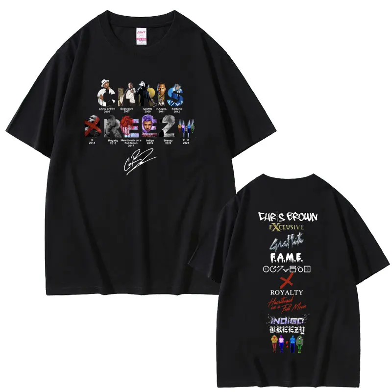 New Rapper Chris Brown Graphic Print T Shirts Men Women Hip Hop Oversized Short Sleeve T-shirt Male Vintage Harajuku Streetwear
New Rapper Chris Brown Graphic Print T Shirts Men Women Hip Hop Oversized Short Sleeve T-shirt Male Vintage Harajuku Streetwear