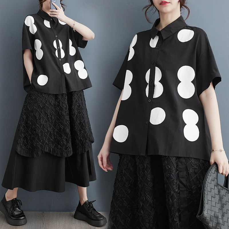 plus Size Women's Shirt Loose Short Sleeve Patchwork Casual Outerwear Summer 2026 Breathable Comfortable Printed Commute Style
plus Size Women's Shirt Loose Short Sleeve Patchwork Casual Outerwear Summer 2026 Breathable Comfortable Printed Commute Style